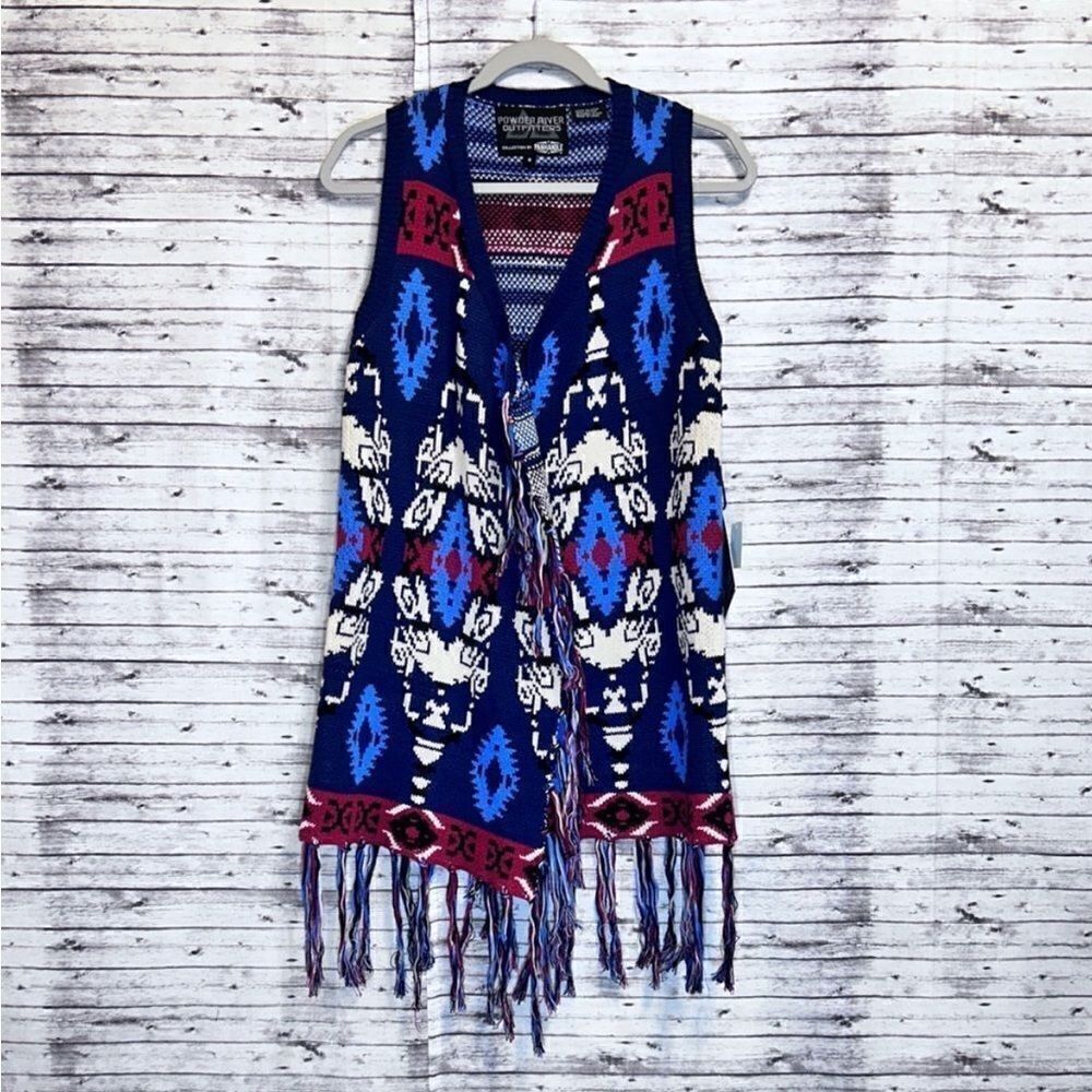 Powder River Outfitters Collection by Panhandle Aztec Fringe Vest